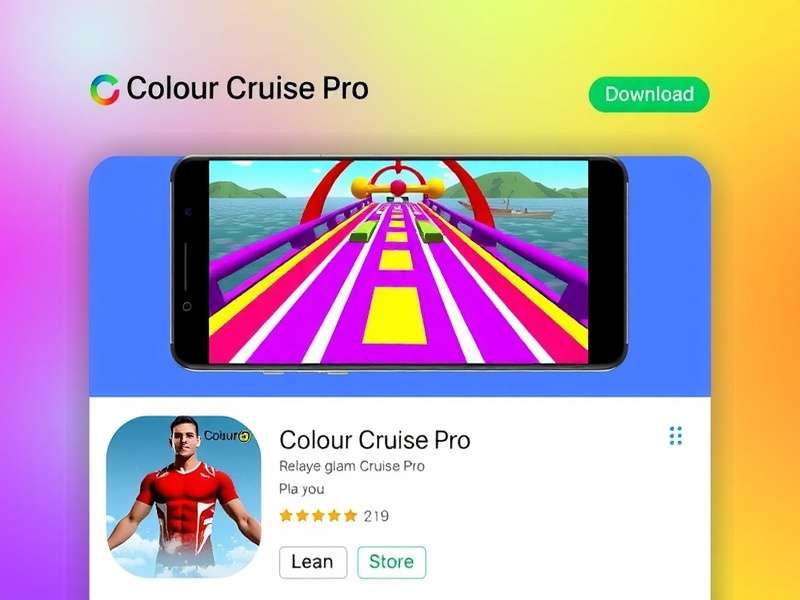 Colour Cruise Pro download page on mobile app store