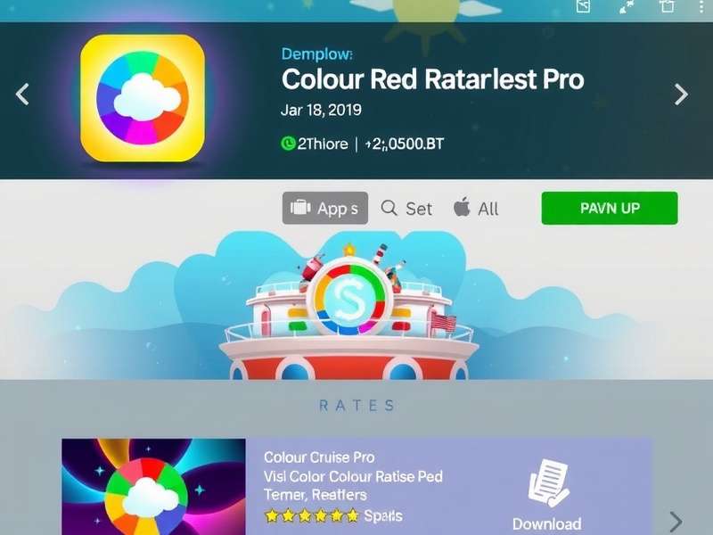 Colour Cruise Pro gameplay screenshot showing colorful interface